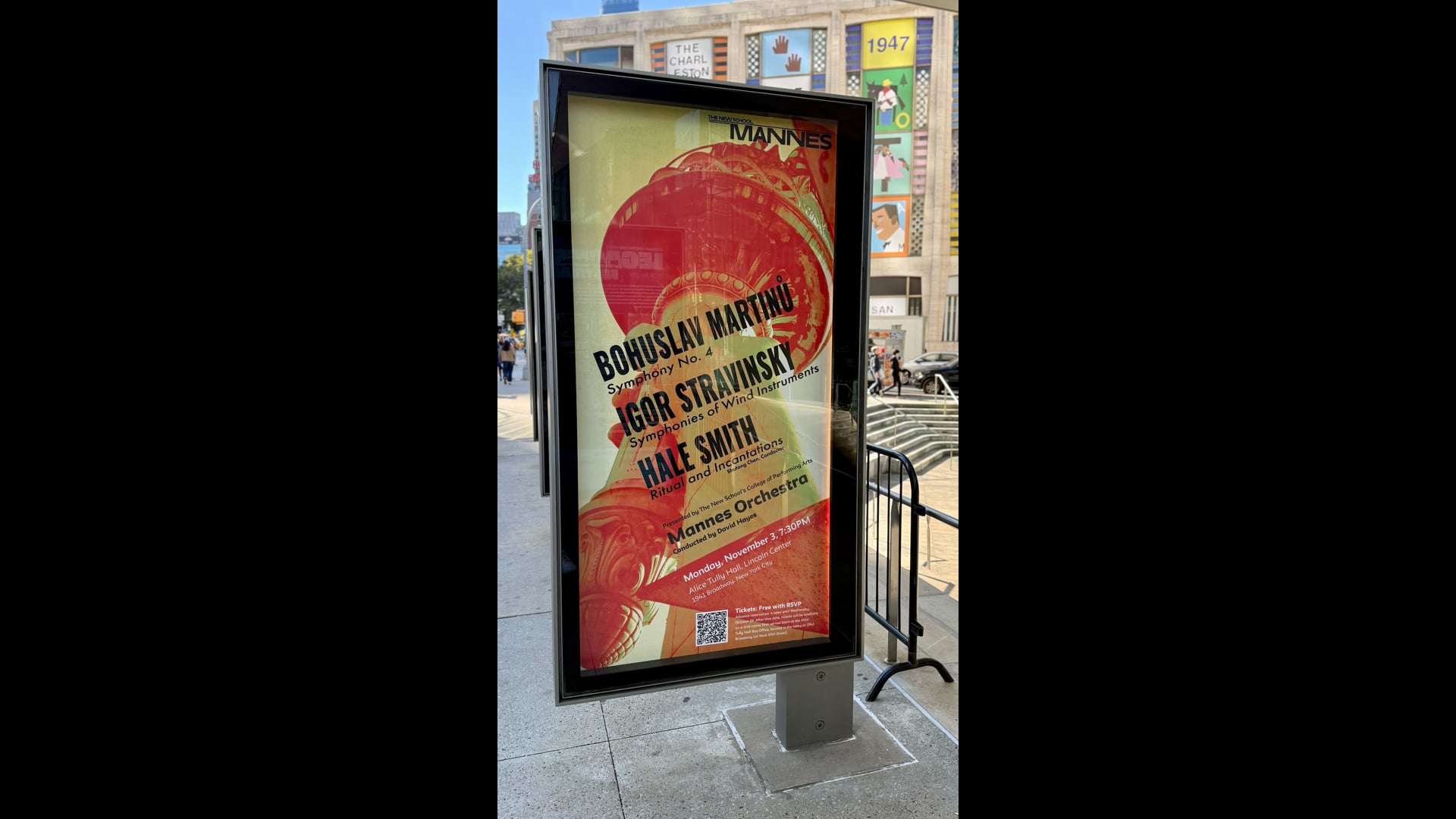 MANNES ORCHESTRA - Alice Tully concert promo