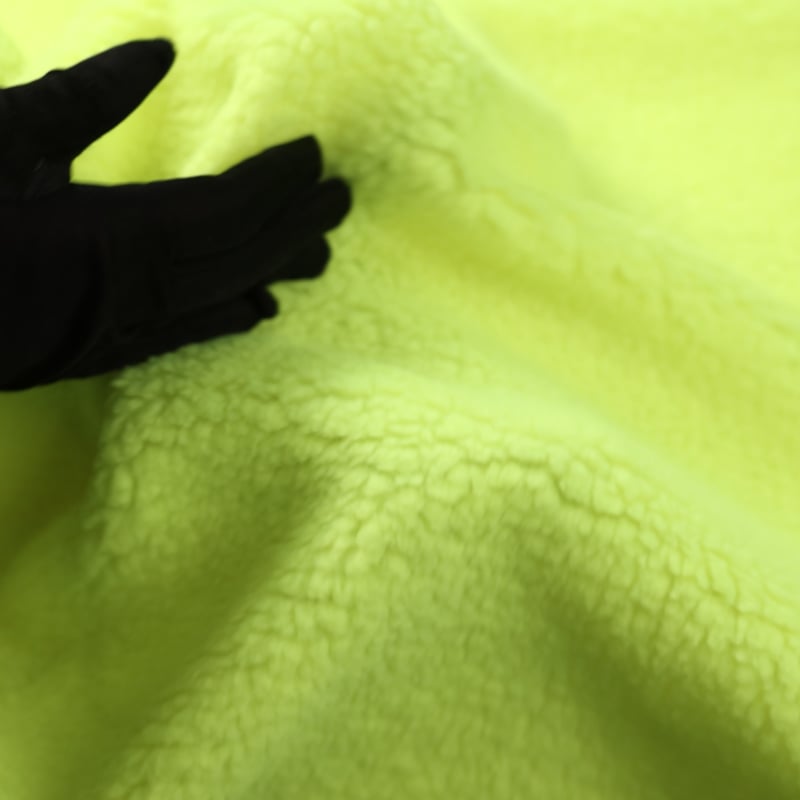 Vidéo: Fausse fourrure mouton (Sherpa) – Jaune fluo