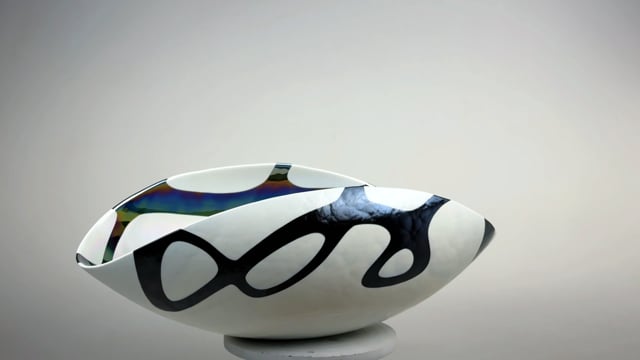 Centro de Mesa de Murano Nero Yalos