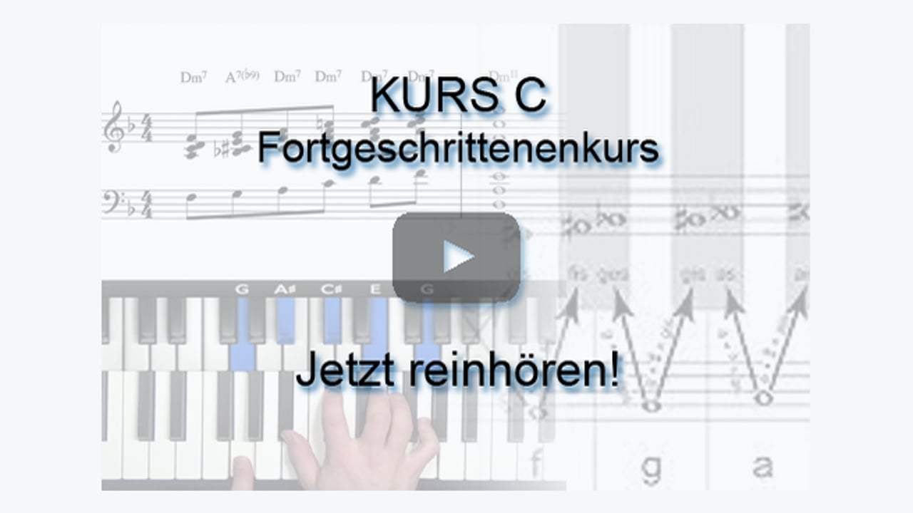 C: Fortgeschrittenenkurs – Klavierspielen lernen per Video