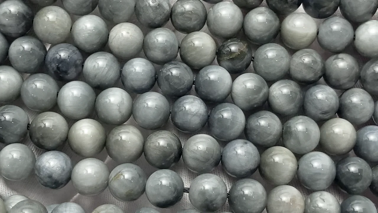 イーグルアイ（産地・ブラジル） ラウンド6mm 1連｜天然石ビーズの卸