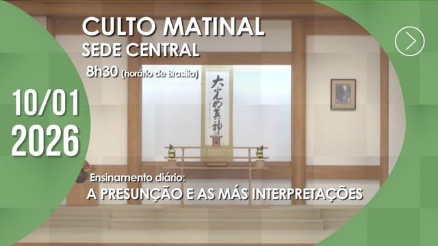 Capa do vídeo do “Culto Matinal | Sede Central - 10/01/2026”.