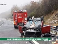 Incidente in A25: morta 39enne, ferite altre tre persone