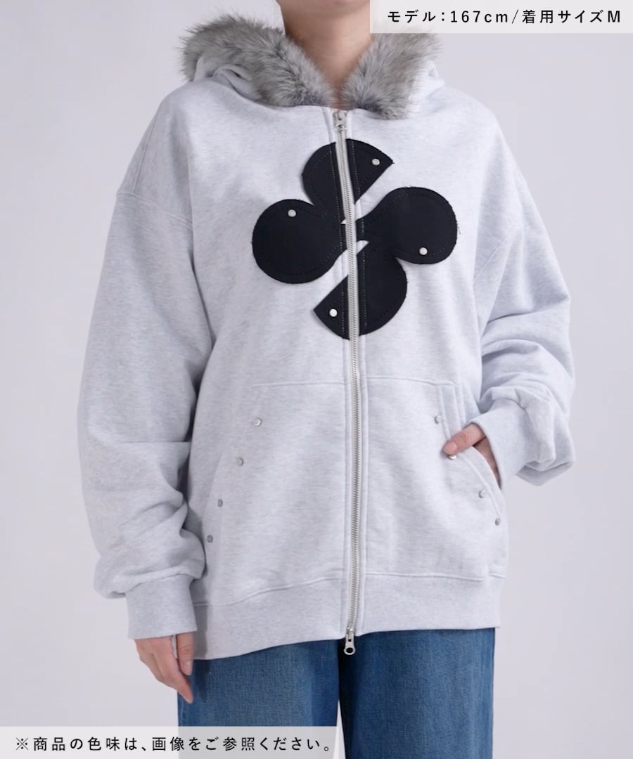 ☆K-POPアイドル着用 【UNISEX】HOODHOOD／クローバーファージップ