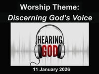 Worship for January 11, 2026