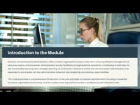 Module 1 Introduction to Business and Professional Administration