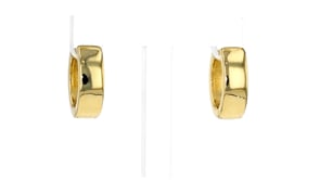 14kt Yellow Gold-Plated Huggie Hoop Earrings
