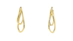 Italian 14kt Yellow Gold Double-Hoop Earrings