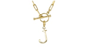 18kt Gold Over Sterling Initial Charm