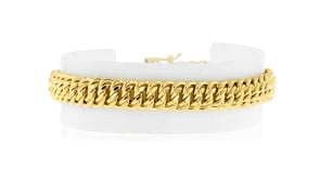 Italian 14kt Yellow Gold Americana-Link Bracelet