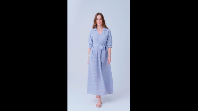 Vestido Vichy Azul Julieta
