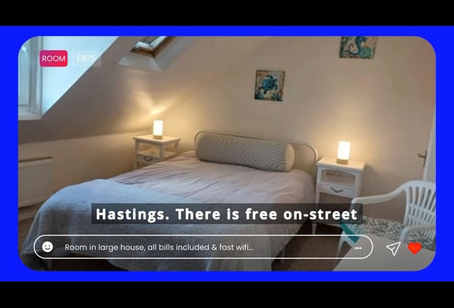 Room to rent Hastings. Main Photo