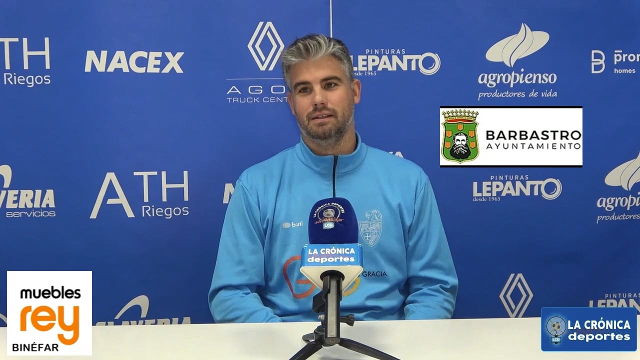 BORJA CARRERA (Entrenador Bínefar) CD Binéfar 1-2  Andorra CF / Jor. 17 / Tercera Rfef