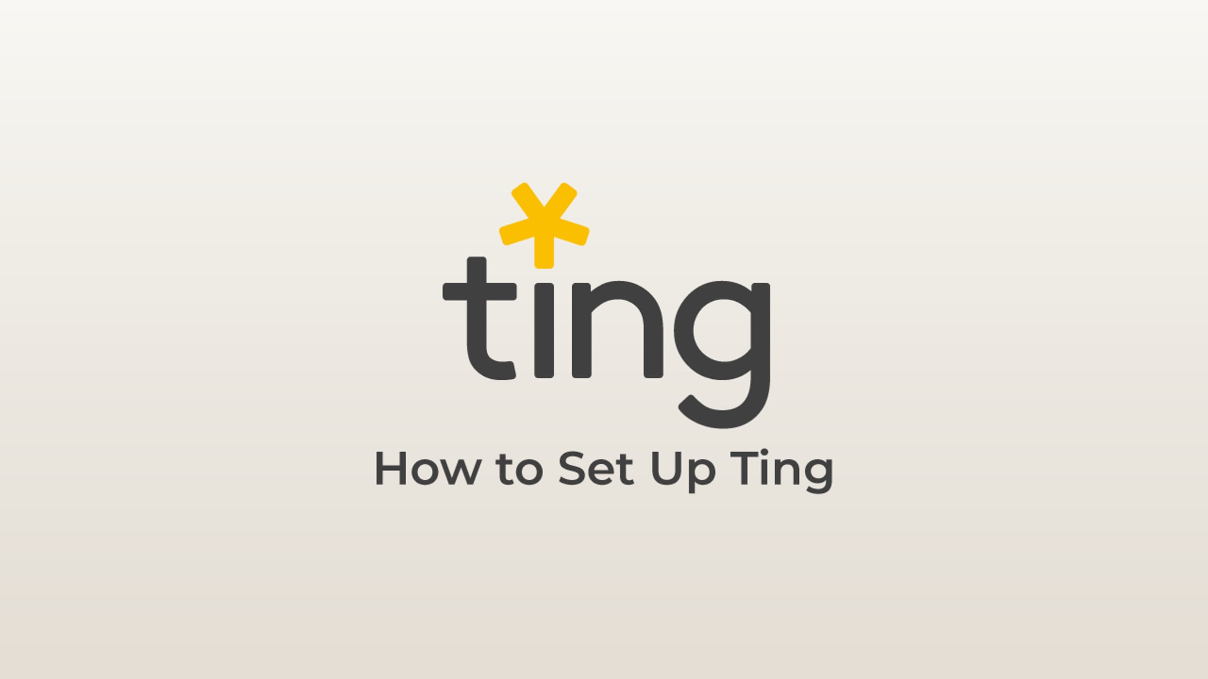 How To Set Up Ting | Videos & Movies on Vimeo