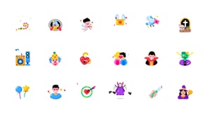 Animated Joyful Holiday Icon Set, an Emoji Icon by Prosymbols (Thumbnail 5 of 5)