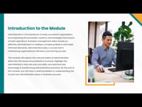 Module 1 Introduction to Business Administration