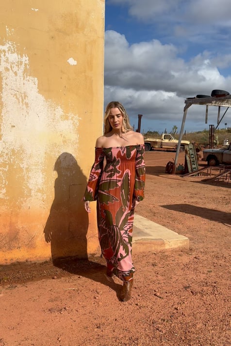 Vidéo: Robe Longue Olympe Rose