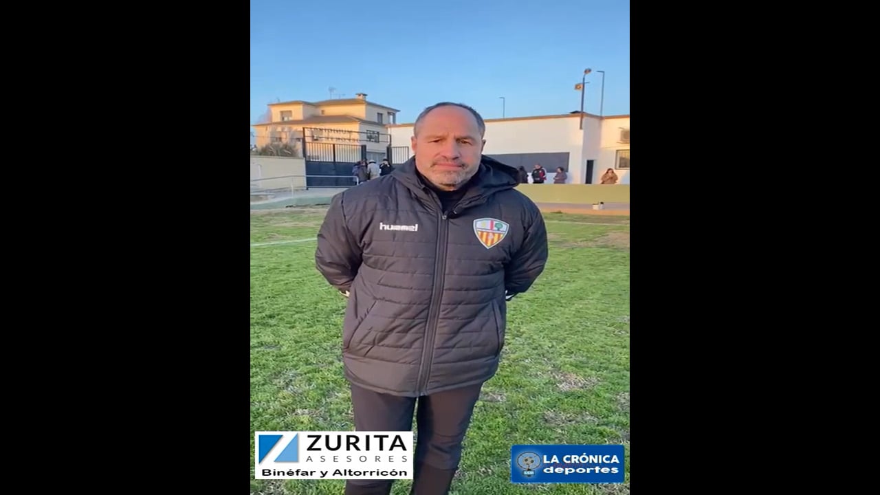 CHELU (Entrenador Altorricón) CD Altorricón 2-0 CD Mallén / Jor. 15 / Preferente / Gr 1 / Fuente: CD Altorricón