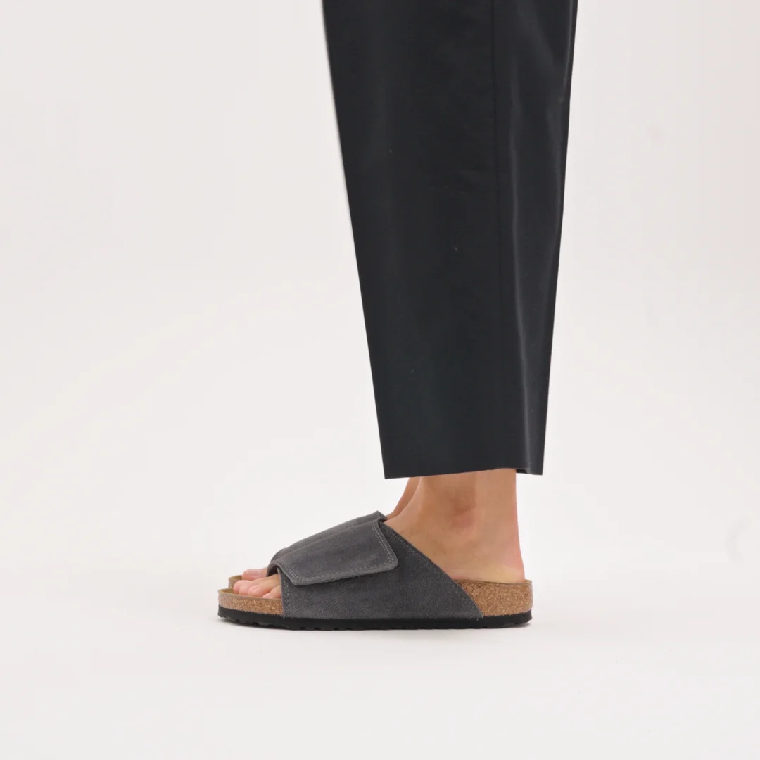 Solana Suede Leather in Color Charcoal | BIRKENSTOCK US