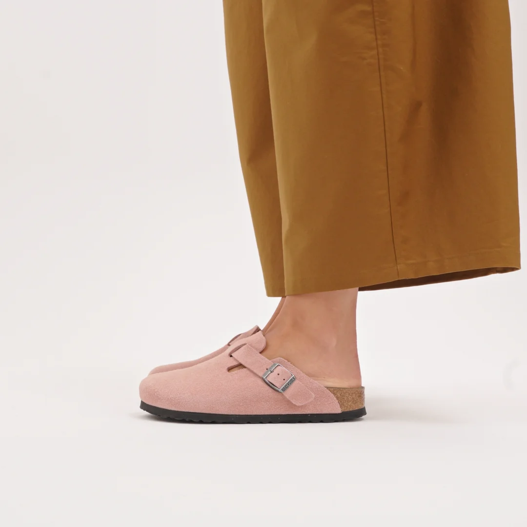 Boston / ボストン」（スエードレザー、ピンククレイ）| BIRKENSTOCK