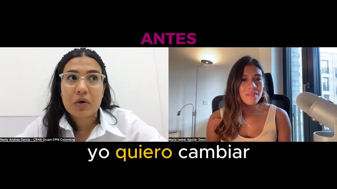 Andrea antes y después