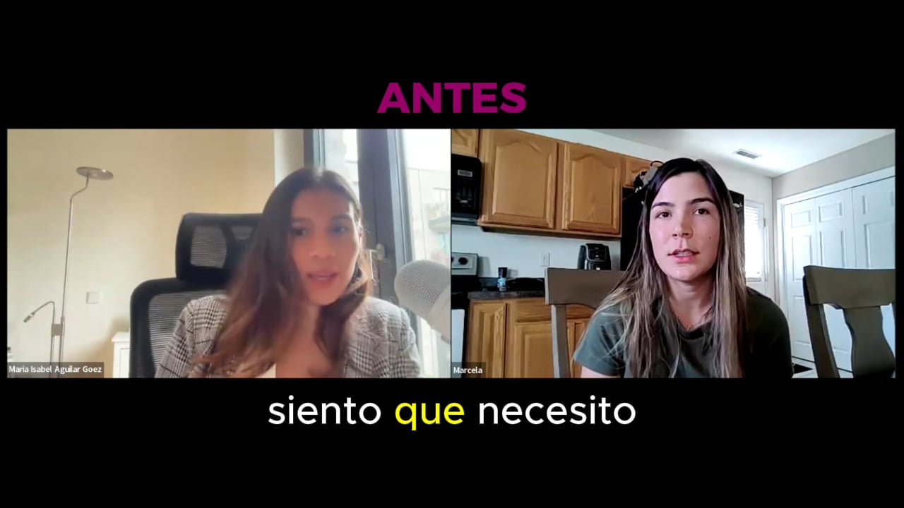 Marcela antes y después