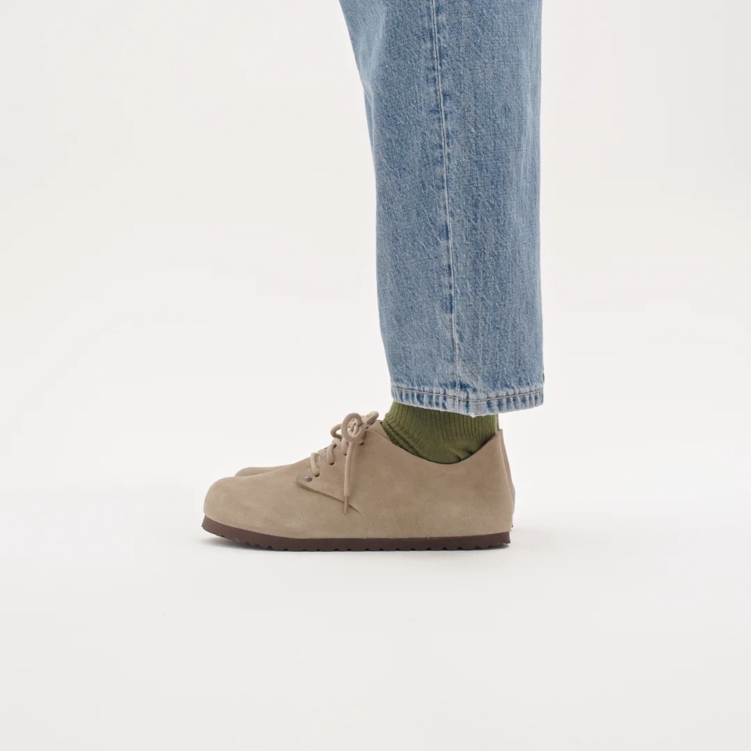 Maine Suede Leather in Color Taupe | BIRKENSTOCK US