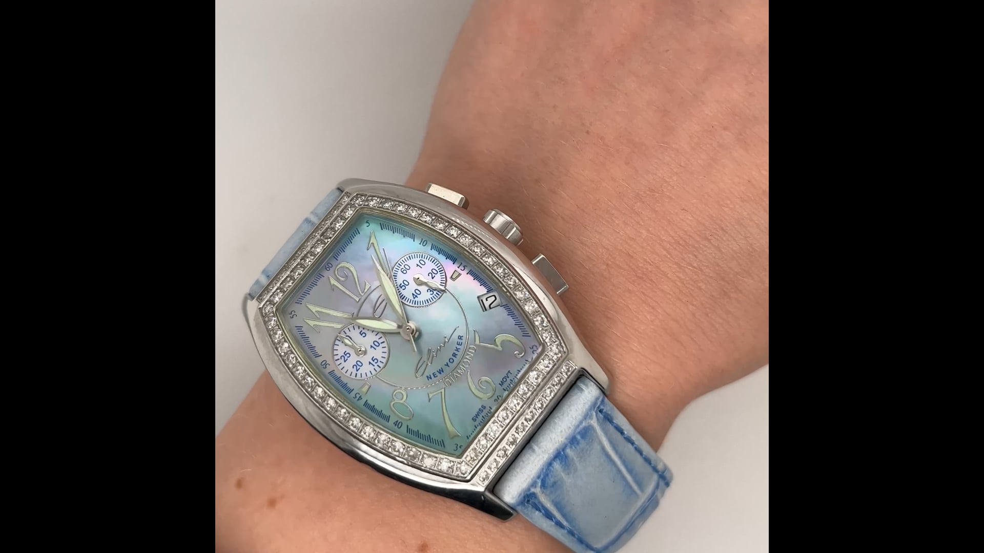 ELINI “New Yorker” Diamond Ladies Watch – 1.0ct, Stainless 