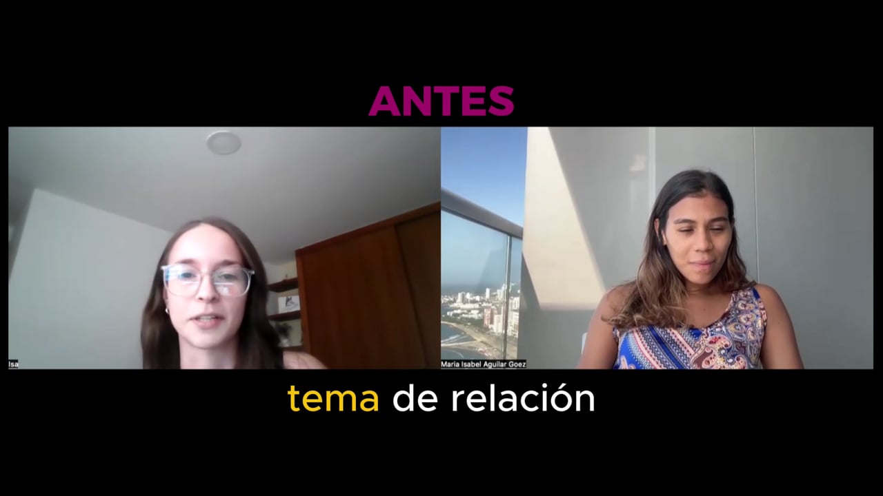 Isabel antes y después