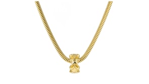 18kt Gold Over Sterling Star Rondelle