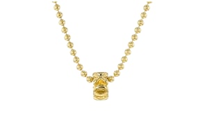 18kt Gold Over Sterling XO Rondelle