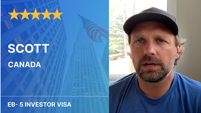 EB-5 Investor Visa Testimonial from Scott