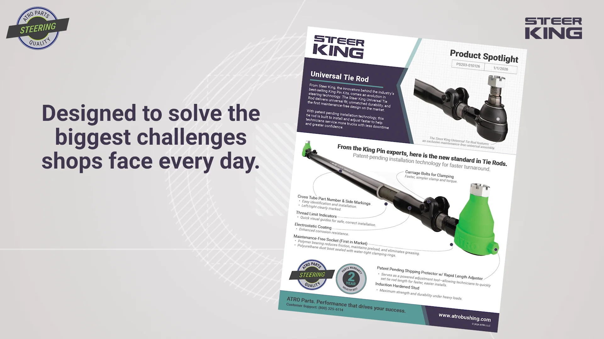 Tie Rods Product Information | ATRO