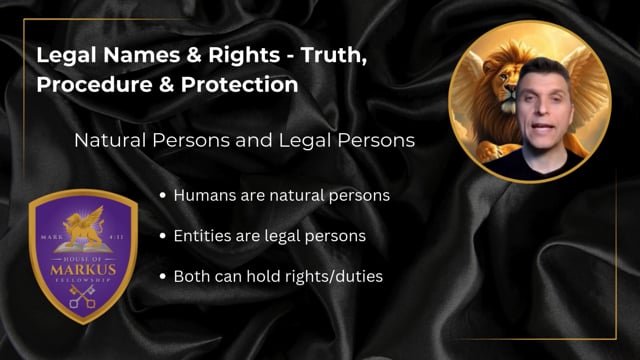 Lesson 4 - Natural Persons and Legal Persons