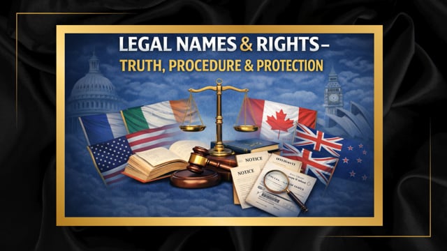 Lesson 10 - Myth: Jurisdiction Turns on “Living Man” Labels