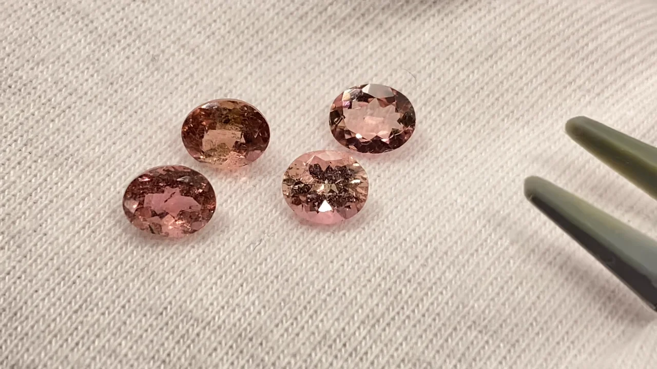 動画】 【1点もの】宝石質ピンクトルマリンAAA ルース ファセット