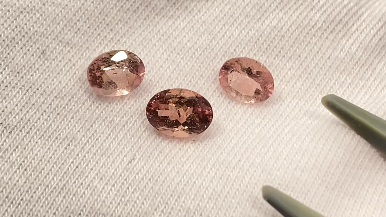 動画】 【1点もの】宝石質ピンクトルマリンAAA ルース ファセット