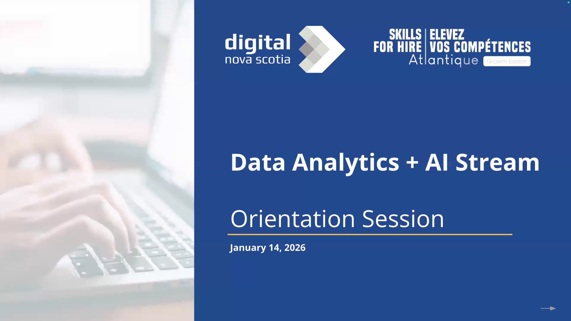 Data Analytics + AI - Orientation Session - Jan 14 | Videos & Movies on ...