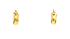 Italian 18kt Gold Over Sterling Huggie Hoop Earrings