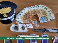 Cepagatti - Arrestato 24enne con mezzo chilo di hashish