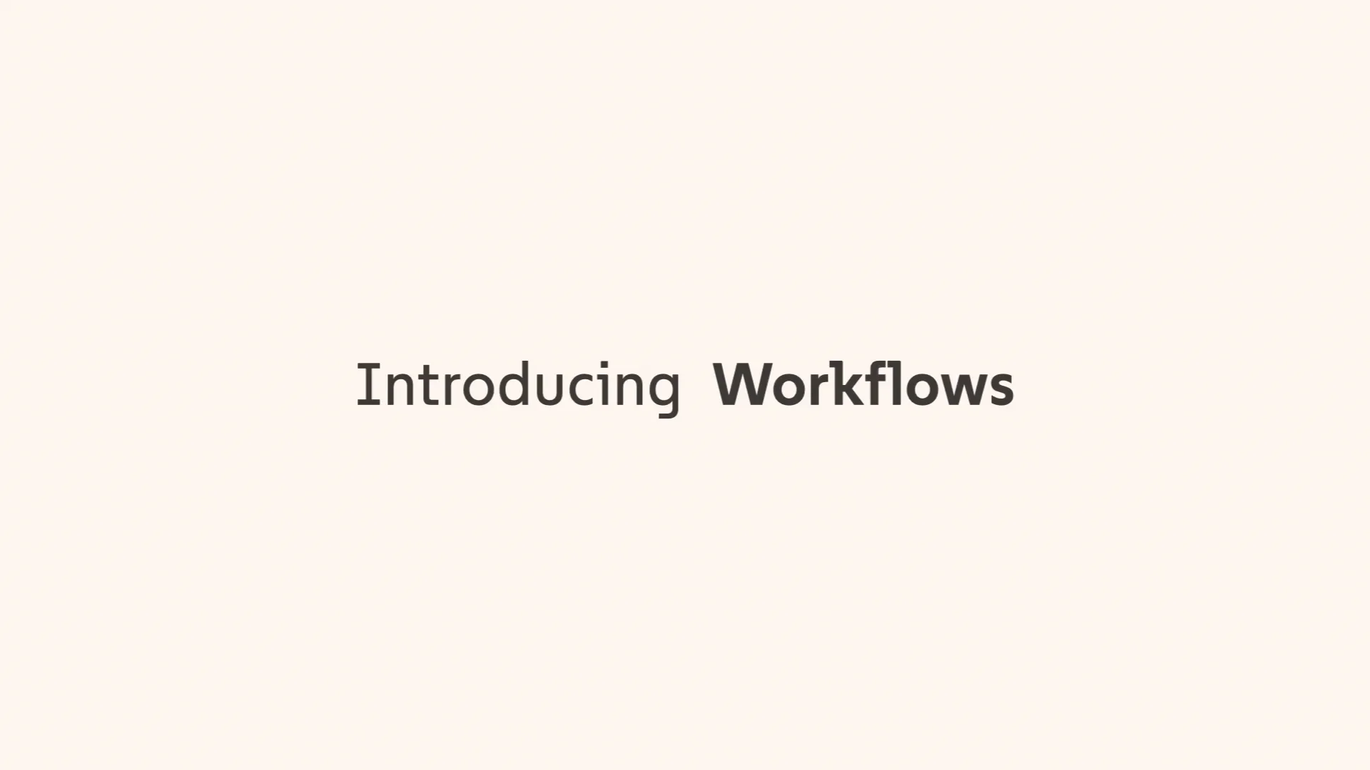 Workflow Blog Video