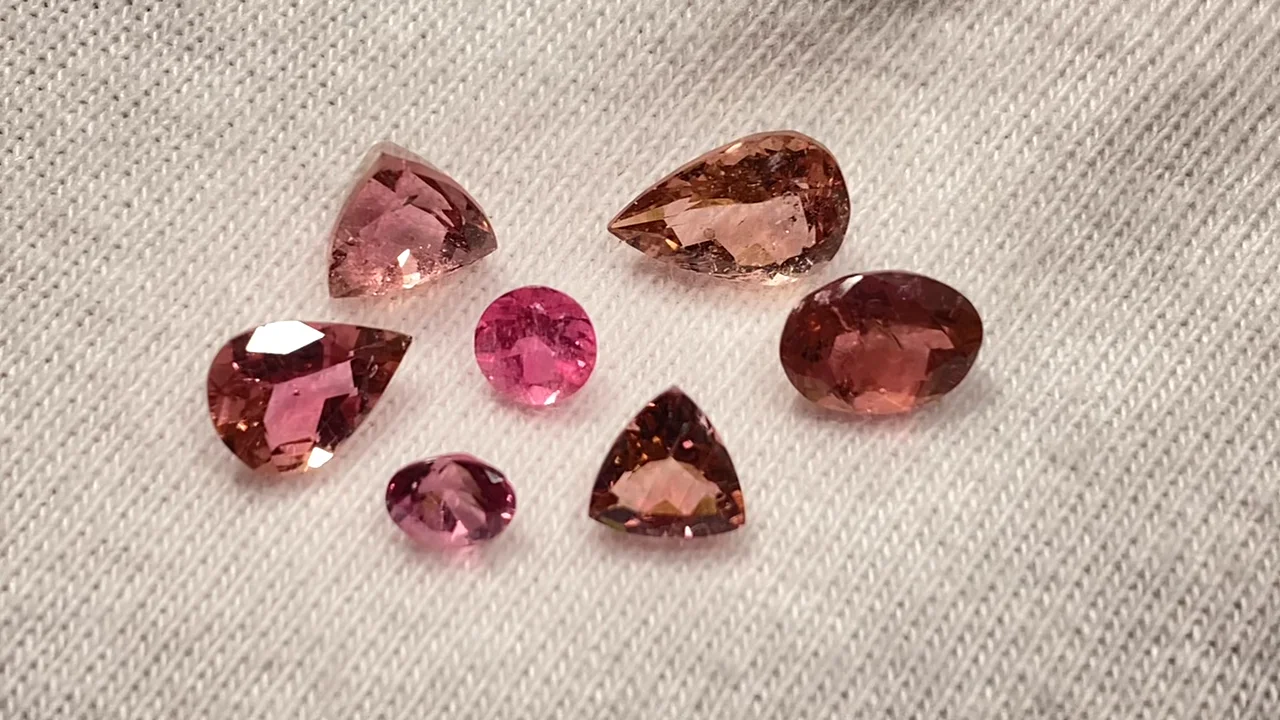動画】【1点もの】宝石質ピンクトルマリンAAA ルース ファセットカット