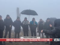 Nove anni dalla tragedia di Rigopiano, rose e palloncini bianchi per le 29 vittime