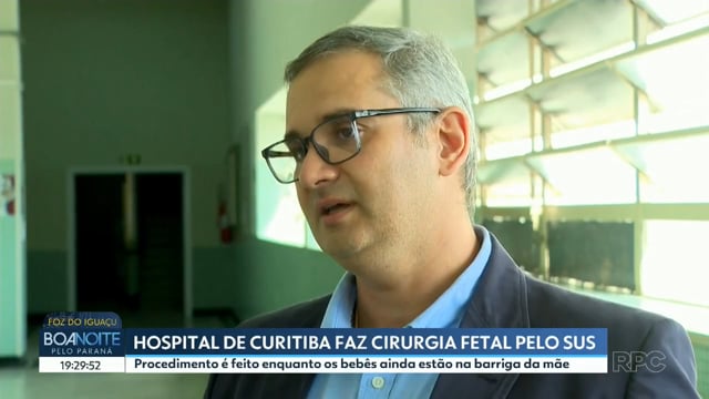 Hospital de Curitiba faz cirurgia fetal