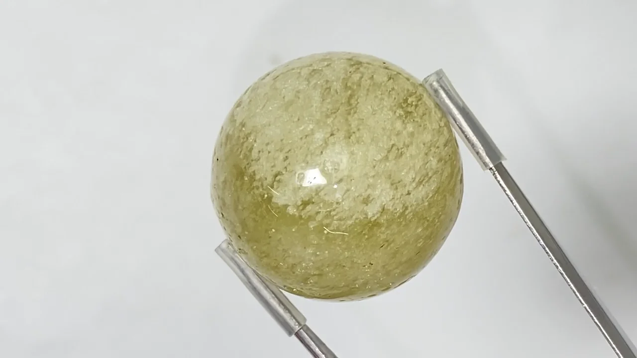 動画】【1点もの】リビアングラス スフィア・ラウンド22mm 1個 NO.6
