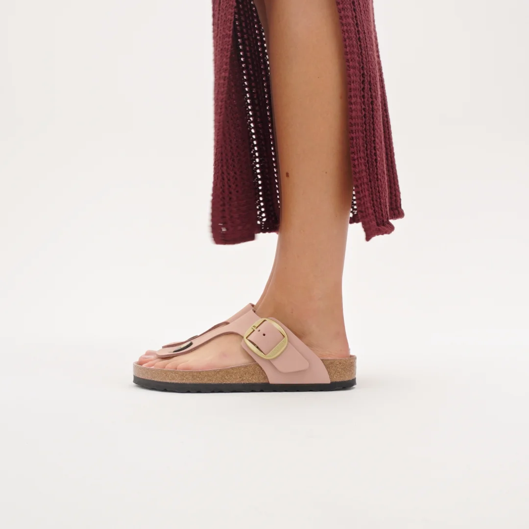 BIRKENSTOCK x UNITED ARROWS GIZEH ピンク38 Gizeh Big Buckle Nubuck Leather in Color Soft Pink | BIRKENSTOCK US