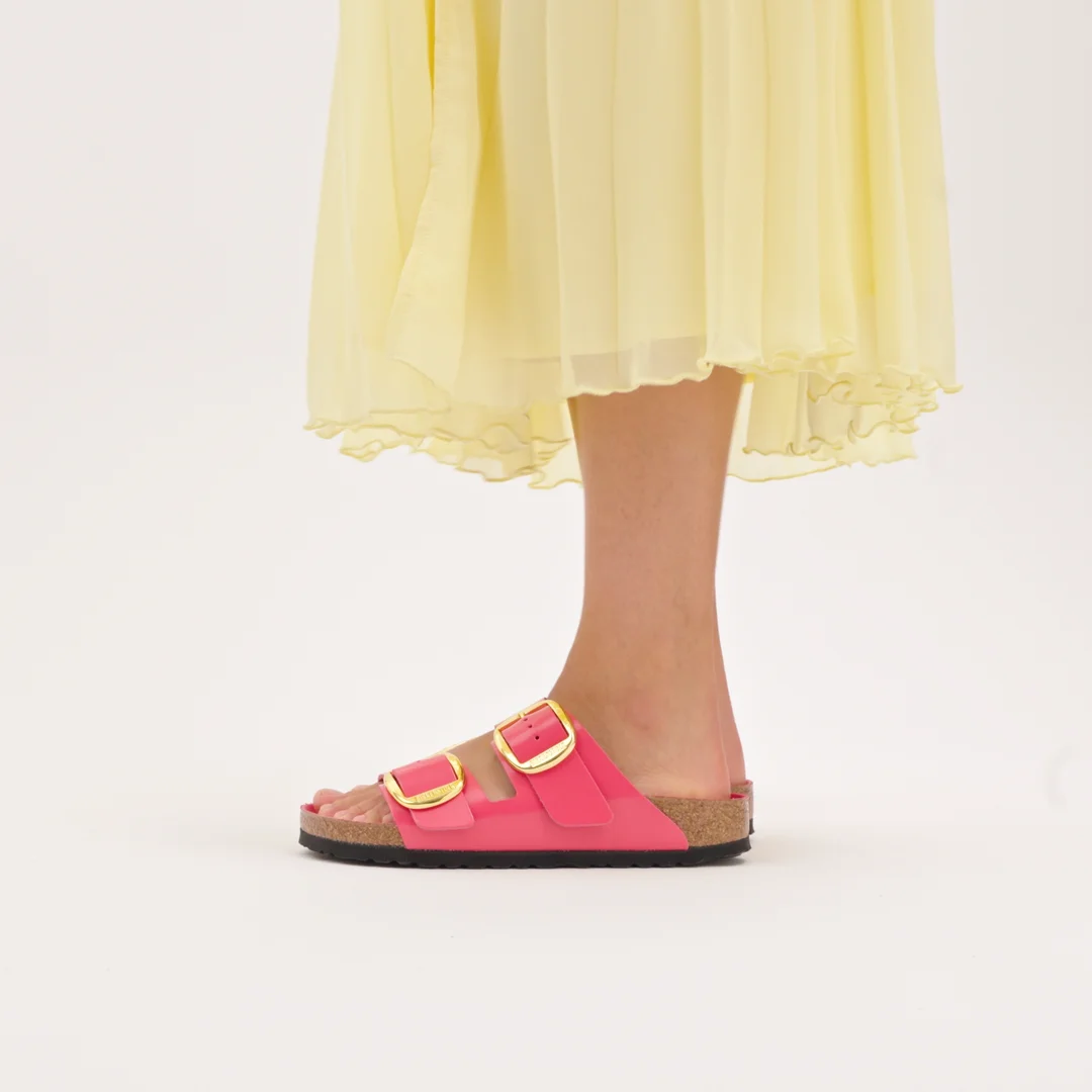 Arizona Big Buckle Natural Leather Patent in Color High-Shine