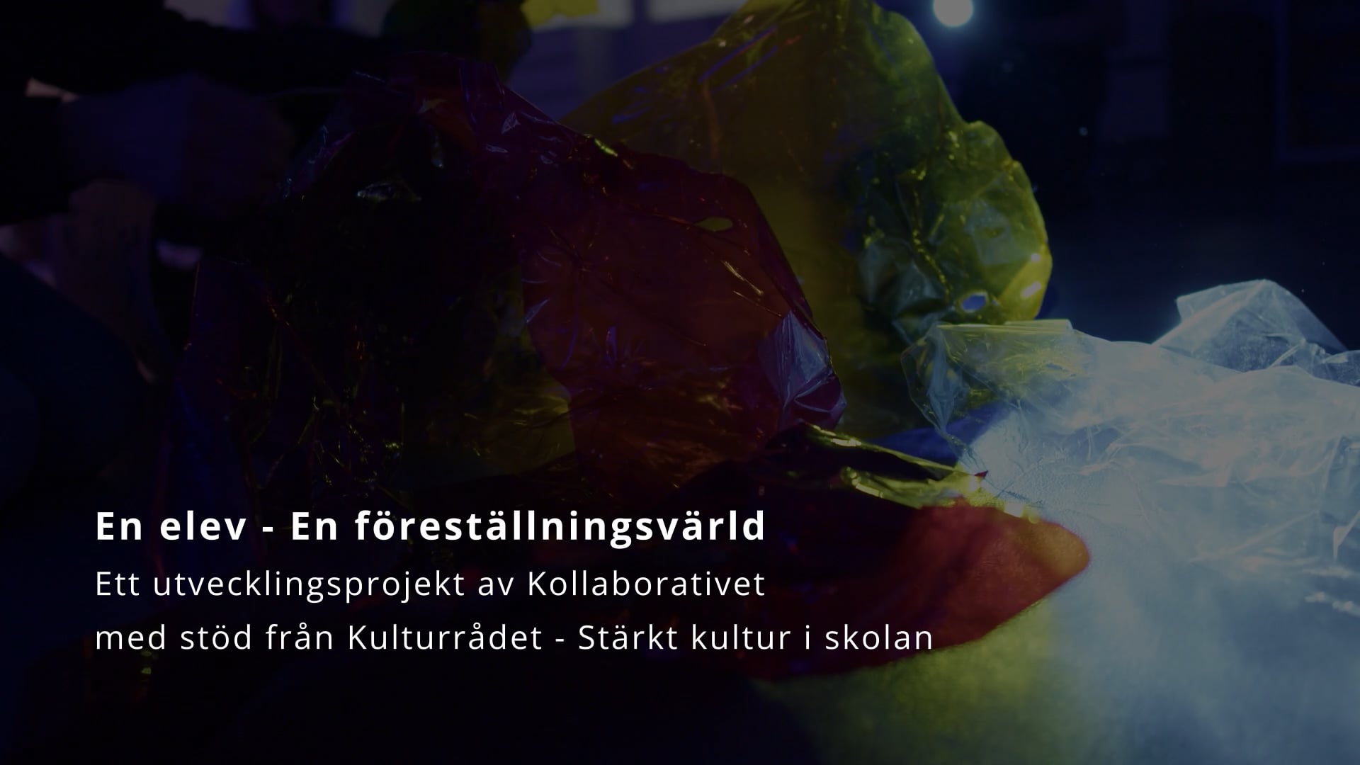 En elev - En föreställningsvärld. Hanna berättar