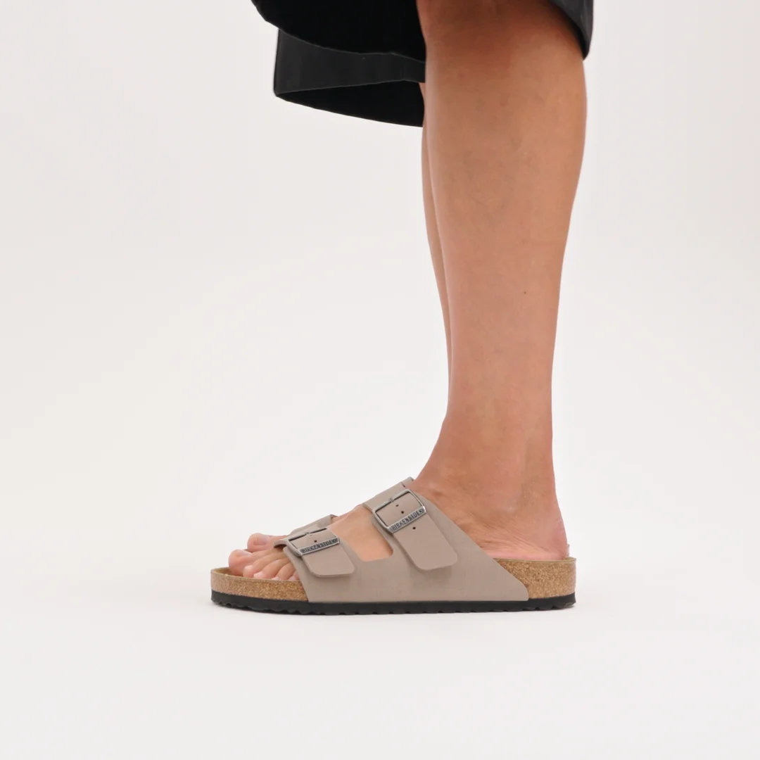 Arizona Birkibuc in Color Gray Taupe | BIRKENSTOCK US