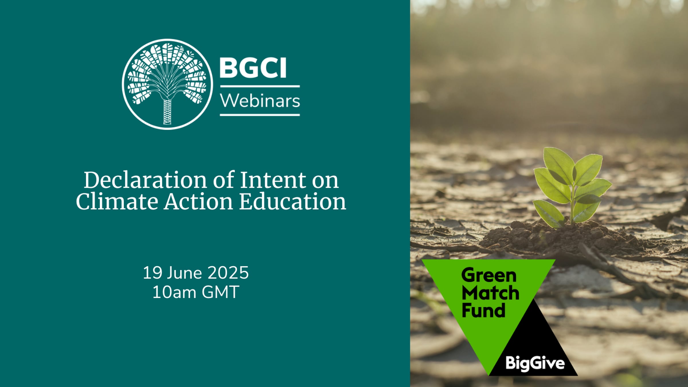 BGCI Webinar: Declaration of Intent on Climate Action Education ...